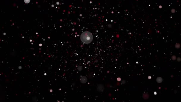 Yavaş Çekimde Işıldayan Parçacıklarla Fantastik Soyut Video Animasyonu 4096X2304 Döngü Telifsiz Stok Çekim