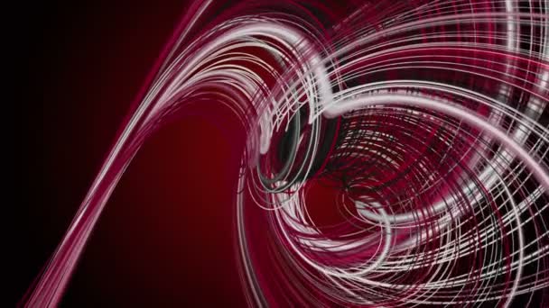 Мощная Видеоанимация Полосой Волновой Объект Замедленной Съемке 4096X2304 Петля — стоковое видео