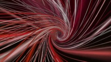 Ağır çekimde çizgili dalga nesnesi ile güçlü video animasyonu, 4096x2304 döngü 4K