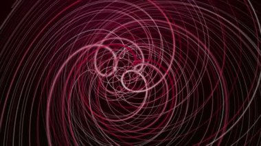 Ağır çekimde çizgili dalga nesnesi ile güçlü video animasyonu, 4096x2304 döngü 4K