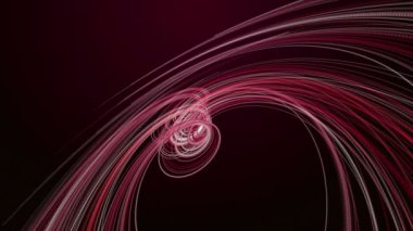 Ağır çekimde çizgili dalga nesnesi ile güçlü video animasyonu, 4096x2304 döngü 4K