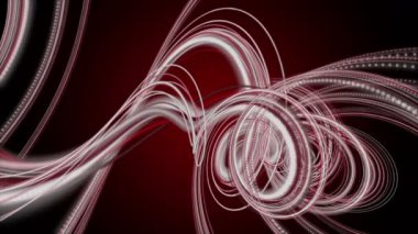Ağır çekimde çizgili dalga nesnesi ile güçlü video animasyonu, 4096x2304 döngü 4K