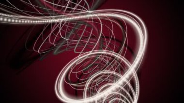 Ağır çekimde çizgili dalga nesnesi ile güçlü video animasyonu, 4096x2304 döngü 4K