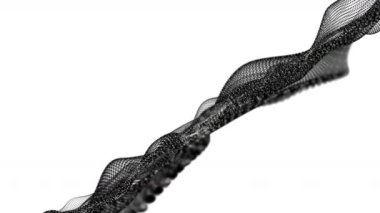 Parçacık dalga nesnesiyle yapılan sihirli video animasyonu, 4096x2304 döngüsü 4K