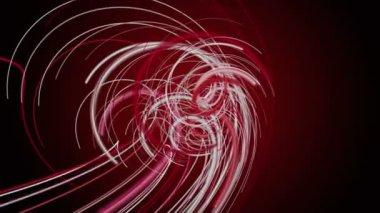 Ağır çekimde çizgili dalga nesnesi ile güçlü video animasyonu, 4096x2304 döngü 4K