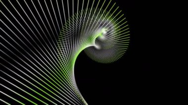 Parçacık şeritli nesne ile gelecek ekolojik video animasyonu, 4096x2304 döngüsü 4K