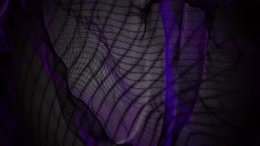 Renk parçacık dalgası nesne yavaş hareket, 4096 x 2304 döngü 4 k ile fantastik video animasyon