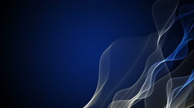 Metin için parçacık dalga nesnesi ve uzayda gelecek video animasyonu, 4096x2304 döngü 4K