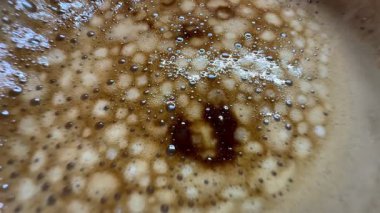 Kahve köpüğü dokusunu kapat.