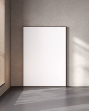 Modern iç mimari çerçeve modeli, ISO boyutu, 3D görüntüleme