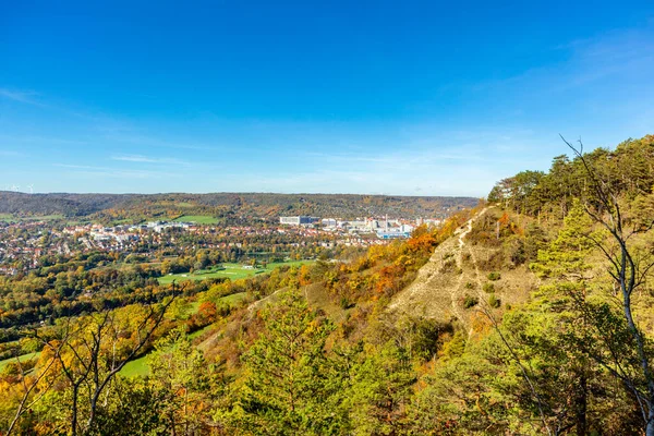 Malá Podzimní Procházka Krajinou Jena Durynsko Německo — Stock fotografie