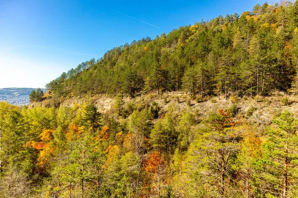 Kleiner Herbstspaziergang Durch Die Jenaer Landschaft Thüringen Deutschland — Stockfoto