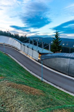 Kış sporları beldesi Oberhof am Rennsteig - Thüringen - Almanya