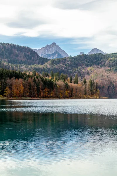 Small Autumn Hike Beautiful Landscape Allgu Fssen Bavaria Germany — Stock Photo, Image
