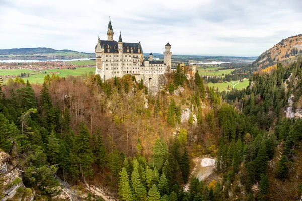 stock image Small autumn hike through the beautiful landscape in the Allgu near Fssen - Bavaria - Germany