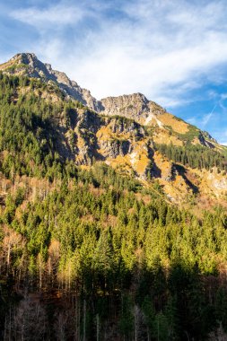 Oberstdorf-Bavyera yakınlarındaki Allgu 'da küçük bir sonbahar yürüyüşü - Almanya