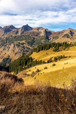 Oberstdorf-Bavyera yakınlarındaki Allgu 'da küçük bir sonbahar yürüyüşü - Almanya