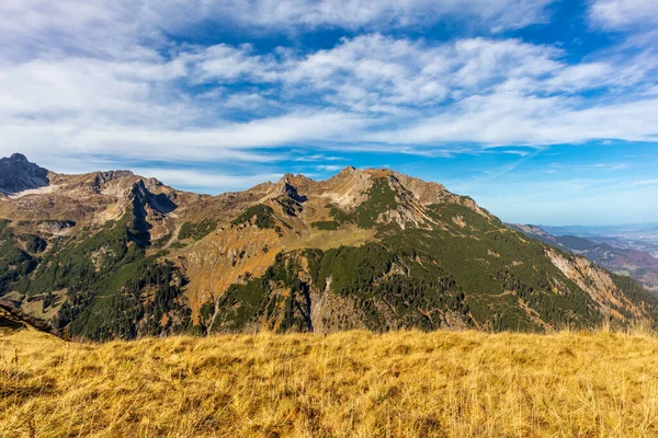 Liten Höst Vandring Genom Det Vackra Landskapet Allgu Nära Oberstdorf — Stockfoto
