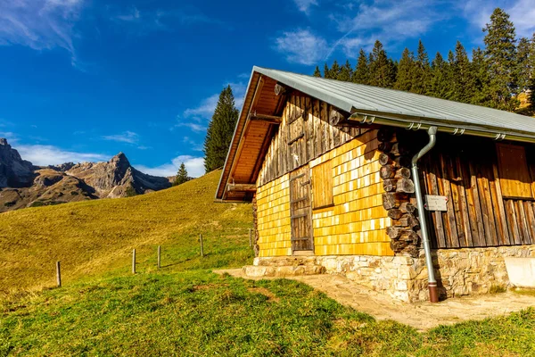 Kleine Herfstwandeling Door Het Prachtige Landschap Allgu Bij Oberstdorf Beieren — Stockfoto