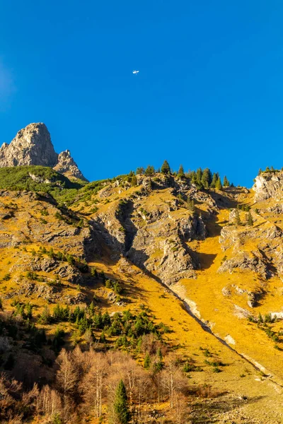 Небольшой Осенний Поход Живописному Ландшафту Местечке Аллен Недалеко Остенде Бавария — стоковое фото