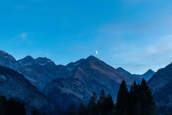 stock image Small autumn hike through the beautiful landscape in the Allgu near Oberstdorf - Bavaria - Germany