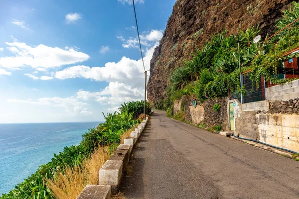Στο Δρόμο Προς Δυτική Ακτή Της Madeira Φανταστική Θέα Στον — Φωτογραφία Αρχείου
