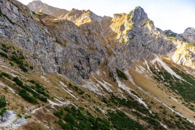 Oberstdorf-Bavyera yakınlarındaki Allgu 'da küçük bir sonbahar yürüyüşü - Almanya