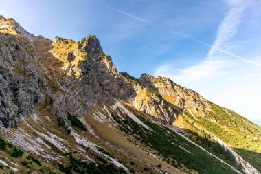 Oberstdorf-Bavyera yakınlarındaki Allgu 'da küçük bir sonbahar yürüyüşü - Almanya