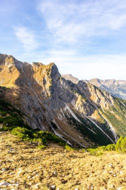 Oberstdorf-Bavyera yakınlarındaki Allgu 'da küçük bir sonbahar yürüyüşü - Almanya