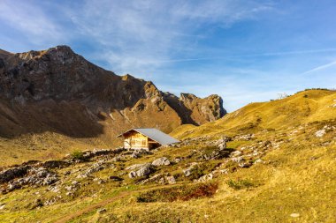 Oberstdorf-Bavyera yakınlarındaki Allgu 'da küçük bir sonbahar yürüyüşü - Almanya