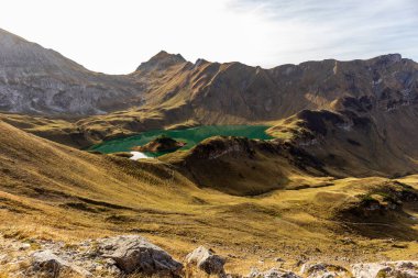 Oberstdorf-Bavyera yakınlarındaki Allgu 'da küçük bir sonbahar yürüyüşü - Almanya