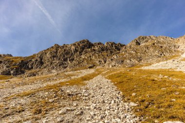 Oberstdorf-Bavyera yakınlarındaki Allgu 'da küçük bir sonbahar yürüyüşü - Almanya