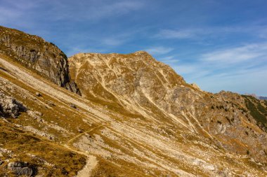 Oberstdorf-Bavyera yakınlarındaki Allgu 'da küçük bir sonbahar yürüyüşü - Almanya