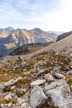 Oberstdorf-Bavyera yakınlarındaki Allgu 'da küçük bir sonbahar yürüyüşü - Almanya