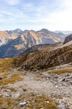 Oberstdorf-Bavyera yakınlarındaki Allgu 'da küçük bir sonbahar yürüyüşü - Almanya