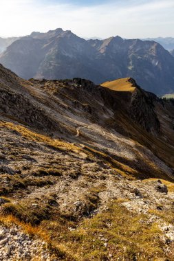 Oberstdorf-Bavyera yakınlarındaki Allgu 'da küçük bir sonbahar yürüyüşü - Almanya