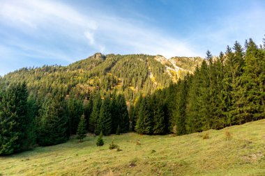 Oberstdorf-Bavyera yakınlarındaki Allgu 'da küçük bir sonbahar yürüyüşü - Almanya