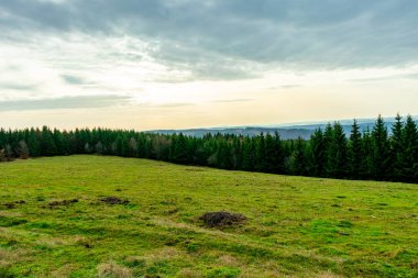 Zella-Mehlis yakınlarındaki Thuringian Ormanı 'ndaki Ruppberg' e yürüyüş - Almanya