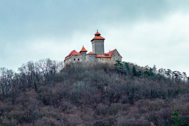 Thüringen Havzası 'ndaki güzel Drei Gleichen' in etrafında kısa bir yürüyüş - Drei Gleichen - Almanya