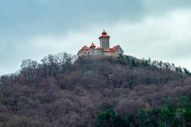 Thüringen Havzası 'ndaki güzel Drei Gleichen' in etrafında kısa bir yürüyüş - Drei Gleichen - Almanya