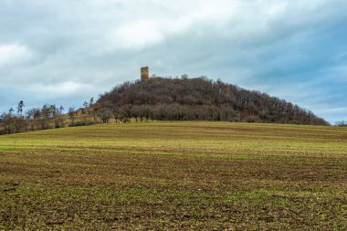 Thüringen Havzası 'ndaki güzel Drei Gleichen' in etrafında kısa bir yürüyüş - Drei Gleichen - Almanya