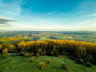 Sunset Feeling on the local mountain of Khndorf - the Dolmar - Thuringia - Germany