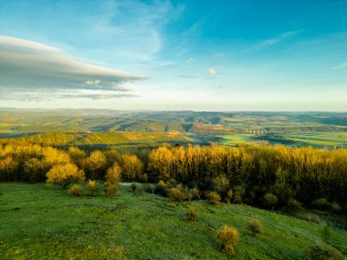 Sunset Feeling on the local mountain of Khndorf - the Dolmar - Thuringia - Germany