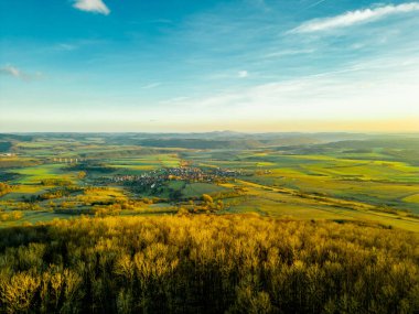 Sunset Feeling on the local mountain of Khndorf - the Dolmar - Thuringia - Germany