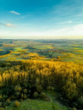 Sunset Feeling on the local mountain of Khndorf - the Dolmar - Thuringia - Germany