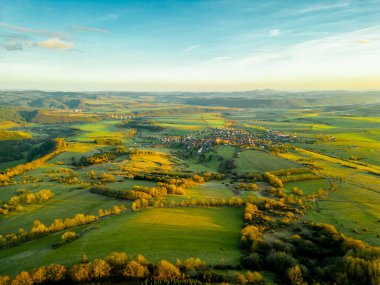 Sunset Feeling on the local mountain of Khndorf - the Dolmar - Thuringia - Germany