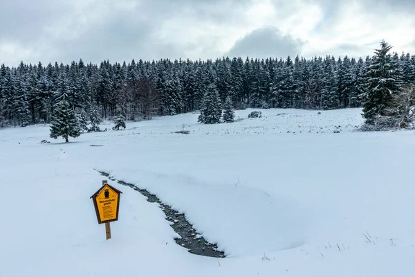 Thüringen Ormanı Nın Tepelerindeki Güzel Kış Manzarası Floh Seligenthal Thüringen — Stok fotoğraf