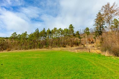Bernshausen & Urnshausen - Thüringen arasındaki güzel Vorderrhn 'de bahar yürüyüşü