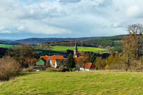 Bernshausen Urnshausen Thüringen Arasındaki Güzel Vorderrhn Bahar Yürüyüşü — Stok fotoğraf