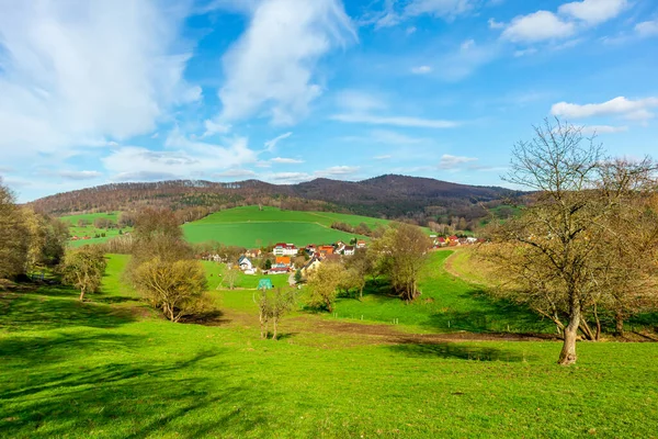 stock image A springtime bike tour through the half-timbered town of Schmalkalden with all its facets - Thuringia - Germany